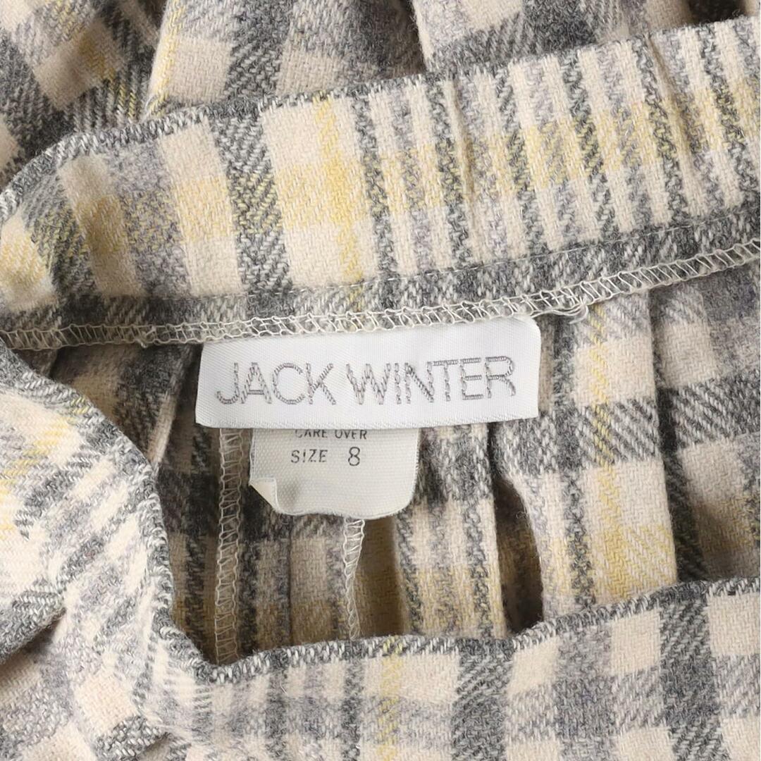 古着 80年代 JACK WINTER チェック柄 ウール ロング プリーツスカート USA製 レディースS ヴィンテージ /eaa296165 レディースのスカート(ロングスカート)の商品写真