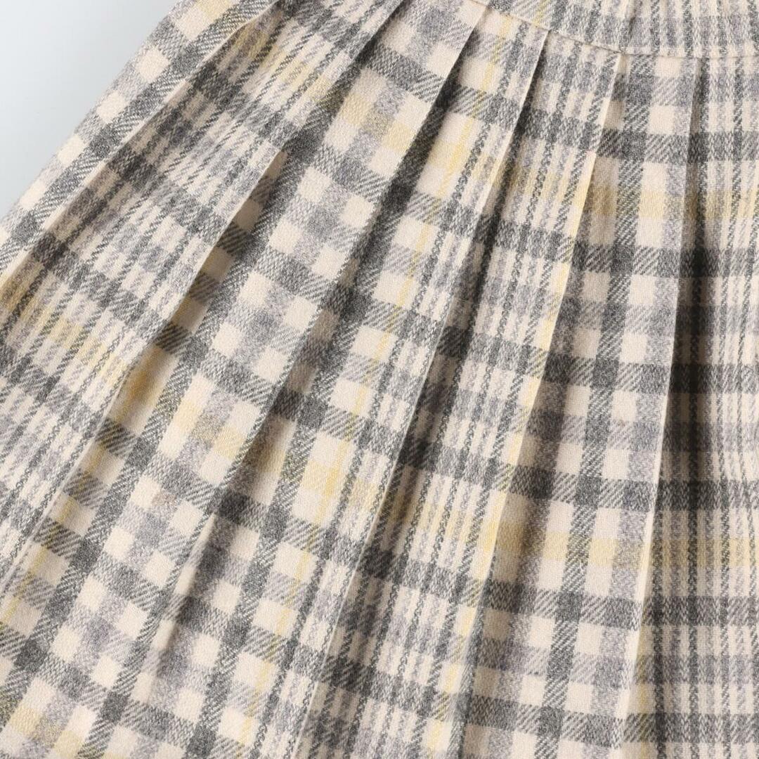 オールノット Drawer 2021 A/W ウールチェック柄ケヌキスカート 最終お