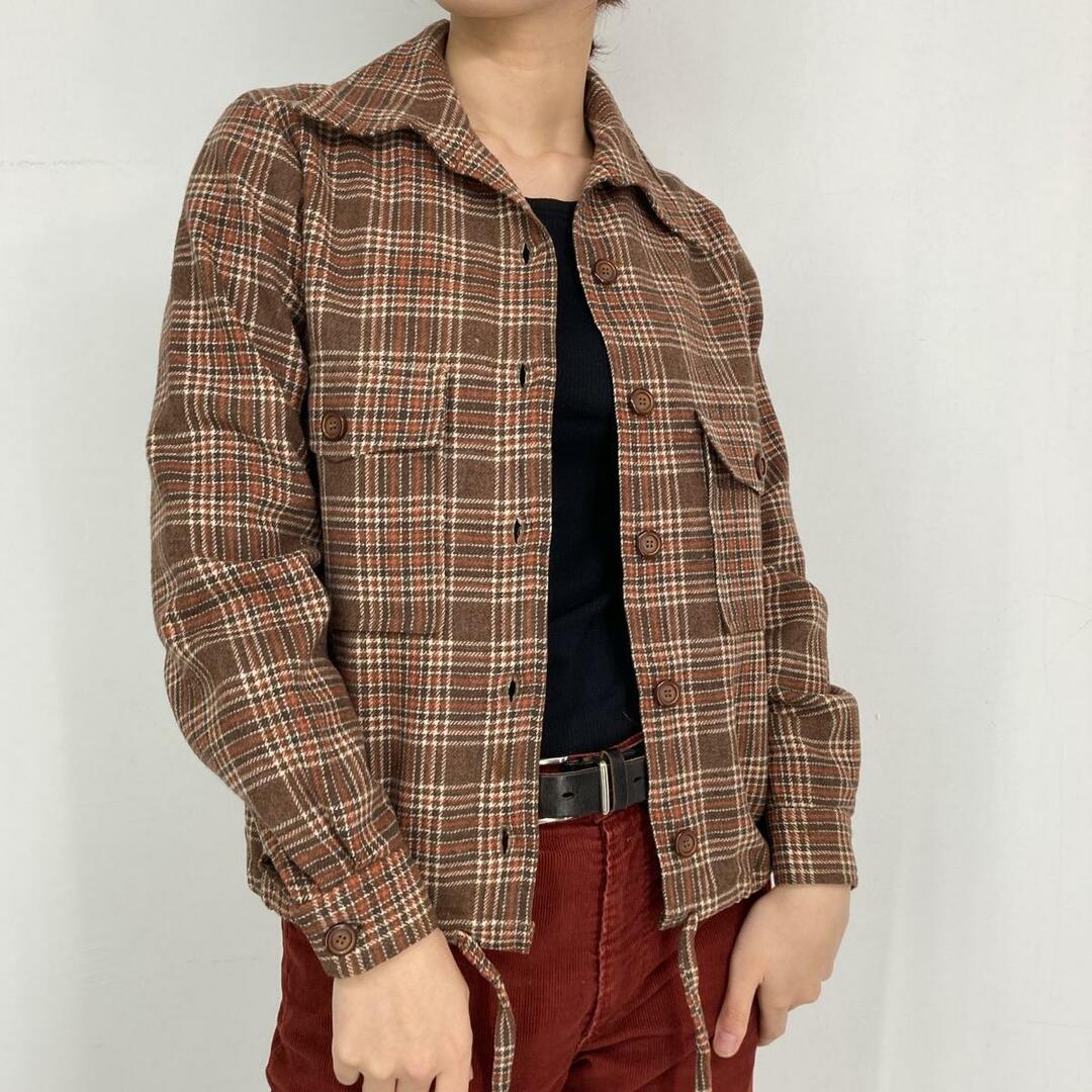 【希少】70's pendleton チェック柄ウールランチコート　ペンドルトン