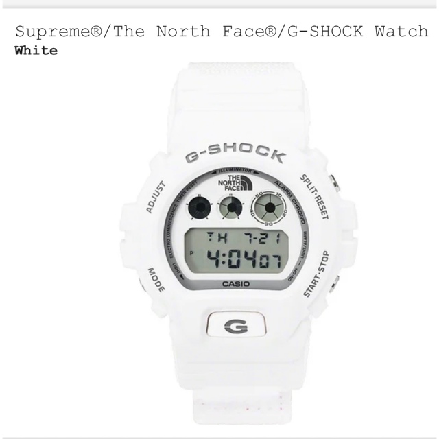 Supreme(シュプリーム)の【新品送料込】【白】Supreme The North FaceG-Shock3 メンズの時計(腕時計(デジタル))の商品写真