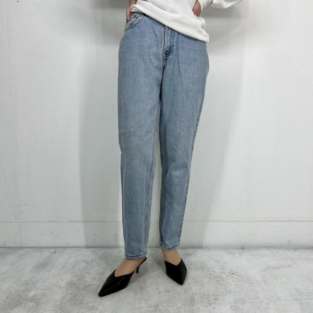 90年代 リーバイス Levi's 550 RELAXED FIT TAPERED LEG テーパードジーンズ デニムパンツ USA製 レディースL(w28) ヴィンテージ /eaa288469