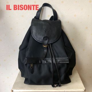 イルビゾンテ(IL BISONTE)のk0414様専用　USED IL BISONTE リュック　ブラック(リュック/バックパック)