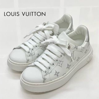 ルイヴィトン(LOUIS VUITTON)の5409 ヴィトン タイムアウトライン モノグラム レザー スニーカー ホワイト(スニーカー)