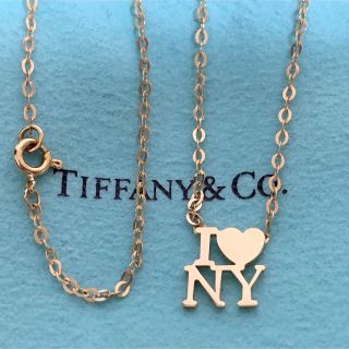 【3529】 激レア ティファニー ネックレス I LOVE NY 750