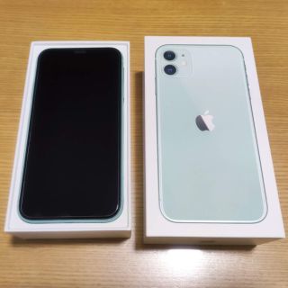 アップル(Apple)のiPhone11 128Gグリーン SIMフリー(スマートフォン本体)