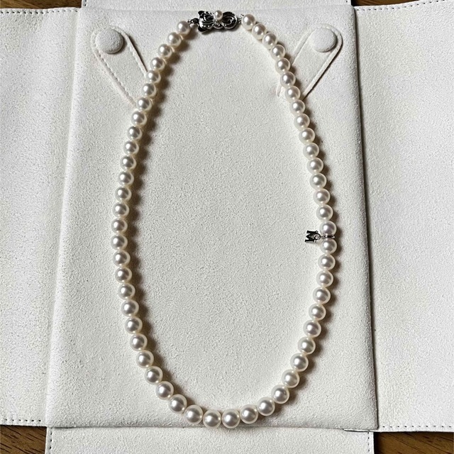 MIKIMOTO  ミキモト　ネックレス　6.0-6.5㎜　Mチャーム　冠婚葬祭