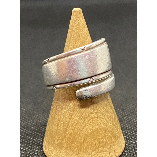 アンティーク リング スプーンリング 18号 調節可 アメリカ 民族 3488 メンズのアクセサリー(リング(指輪))の商品写真
