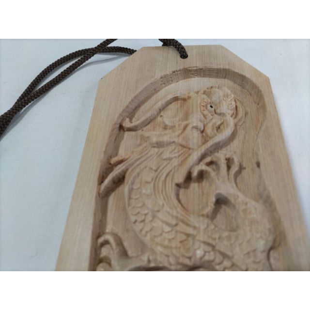 ◆◆木彫り彫刻【昇り龍】運氣上昇　高さ18ｃｍ　送料無料！美術品/アンティーク
