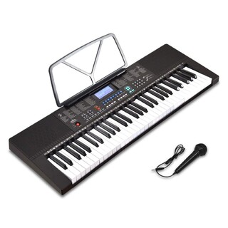 電子キーボード 【61鍵盤】 350種類の楽器音色 リズム 61種類の電子ピアノ(電子ピアノ)