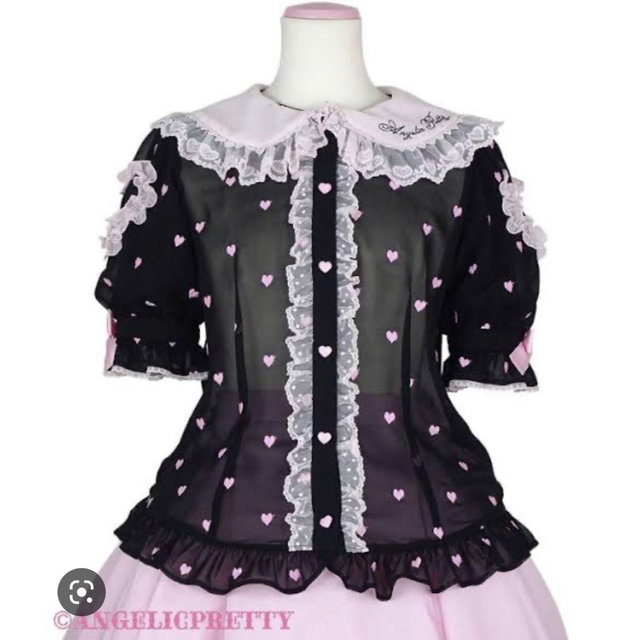 Angelic Pretty(アンジェリックプリティー)の「M様専用」Lovely Heartブラウス　Angelic Pretty レディースのトップス(シャツ/ブラウス(長袖/七分))の商品写真