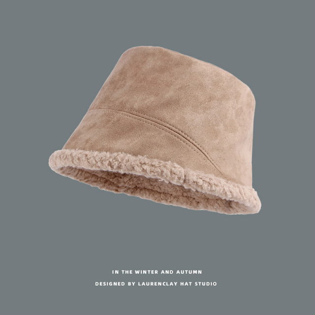 ムートン バケットハット バケハ  ファー リバーシブル モコ レディースの帽子(ハット)の商品写真