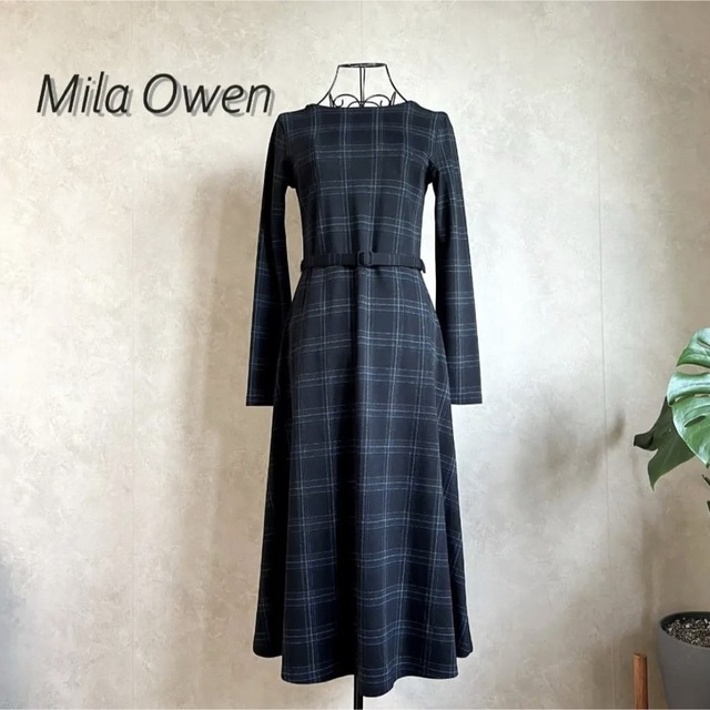 Mila Owen(ミラオーウェン)の【美品】ミラオーウェン　ワンピース レディースのワンピース(ひざ丈ワンピース)の商品写真