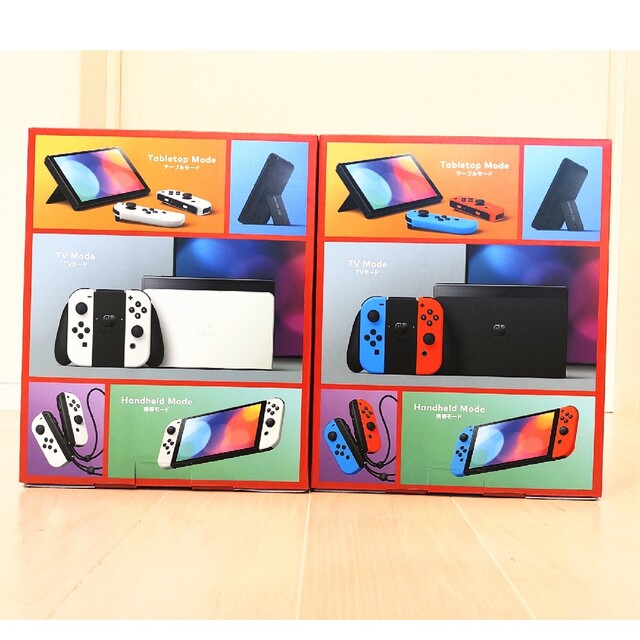 買い人気 新品未開封 任天堂スイッチ有機EL本体 ネオン4台、ホワイト2