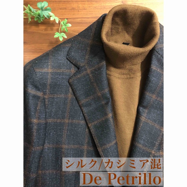 【超美品/秋冬】De Petrilloデペトリロウィンドウペーンジャケット48