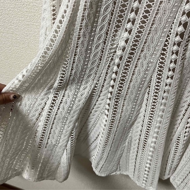 CADUNE♡クロシェレーススカート | hartwellspremium.com