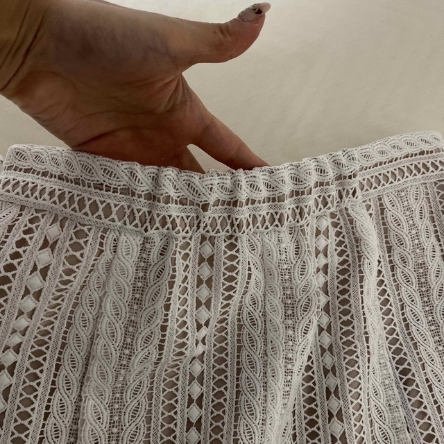 CADUNE♡クロシェレーススカート | hartwellspremium.com