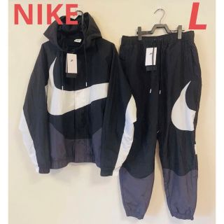 ナイキ(NIKE)のナイキ NIKE ビッグ スウッシュ ウーブン上下 セット　L(ナイロンジャケット)