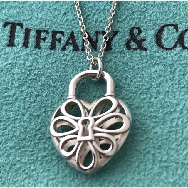 Tiffany フィリグリーハートキーネックレス