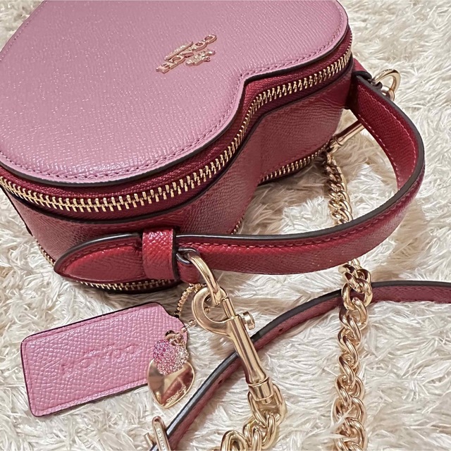 超美品⭐️coach　ショルダーバッグ カバン　ピンク　ハンドバッグ　ミニバッグ