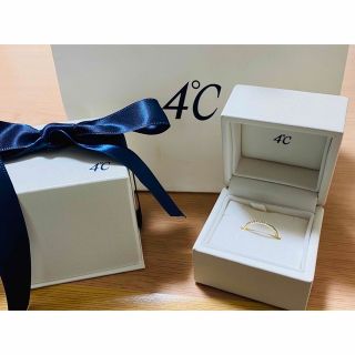 ヨンドシー(4℃)の【美品】4℃ ピンキーリング(リング(指輪))