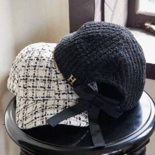 herlipto Tweed Ribbon Cap キャップ-