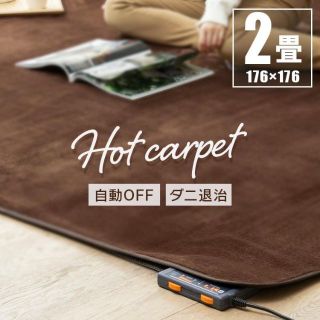 品★TEKNOS ホットカーペット 2畳 本体 ダニ退治機能付き/mega(ホットカーペット)