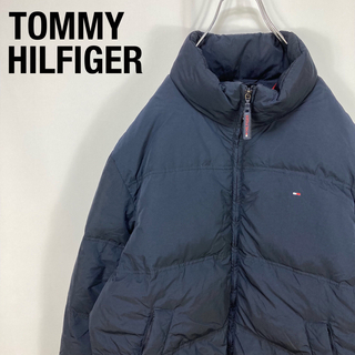 トミーヒルフィガー(TOMMY HILFIGER)のトミーヒルフィガー フラッグ ワンポイント 刺繍ロゴ  ダウンジャケット(ダウンジャケット)