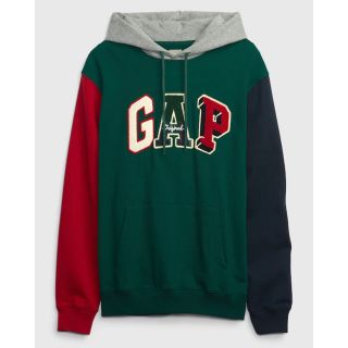 ギャップ(GAP)のGAP ロゴ カラーブロック スウェット パーカー新品 未使用(パーカー)