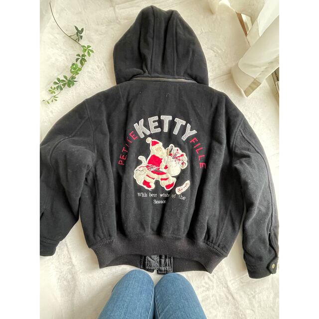 ketty(ケティ)のKETTY ケティサンタ　クリスマス　ワッペン　ブルゾンジャケット　黒　ブラック メンズのジャケット/アウター(ブルゾン)の商品写真