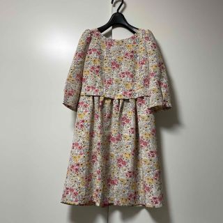 トランテアンソンドゥモード(31 Sons de mode)の【美品】31 Sons de mode 花柄 ワンピース 結婚式 二次会(ひざ丈ワンピース)