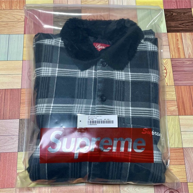 Supreme(シュプリーム)の【新品】Supreme Faux Collar Flannel Shirt L メンズのジャケット/アウター(その他)の商品写真