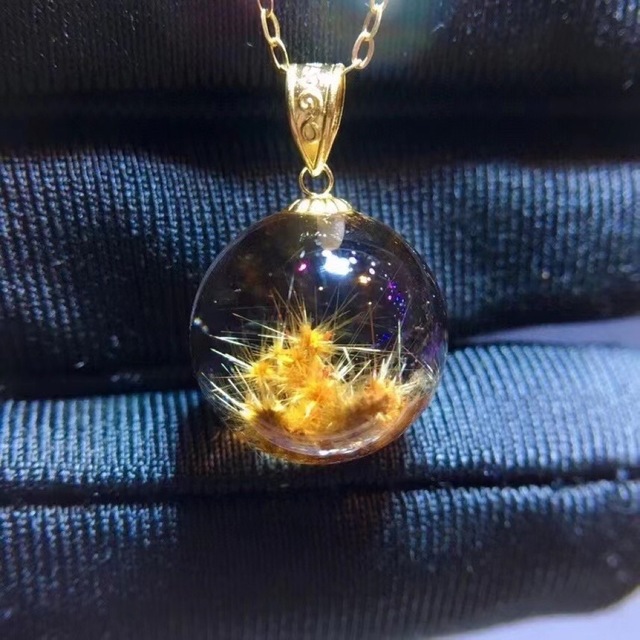 ⭐︎【天然】フラワールチルオーツ ペンダントトップ K18 12.3mm | www