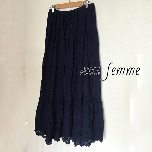 axes femme(アクシーズファム)のaxes femme ロングスカート インド綿 Mサイズ / USED レディースのスカート(ロングスカート)の商品写真