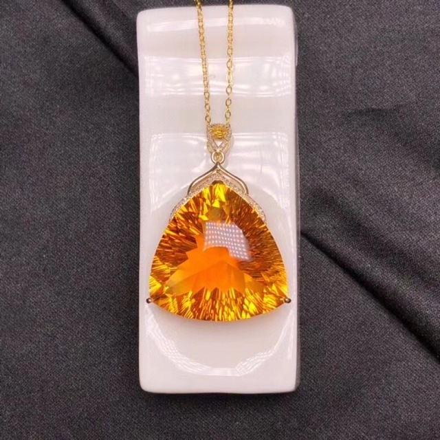 超特価sale開催!】 ⭐︎【高級】シトリン ペンダントトップ k18