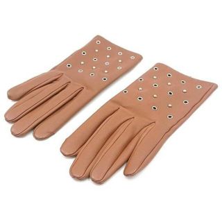 Hermes - ERMES エルメス レザーグローブ 手袋 パンチング スタッズの