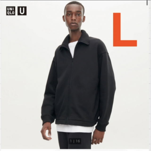 UNIQLO(ユニクロ)のUNIQLO ボアスウェット トラックジャケット Lサイズ メンズのジャケット/アウター(ナイロンジャケット)の商品写真