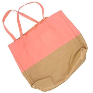 celine - CELINE セリーヌ レザー バイカラー ホリゾンタルカバ トート