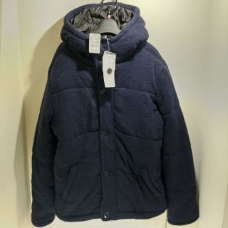 エルエイチピー(LHP)の新品 LHP ニットソー 中綿 ボリューム防寒 ブルゾン ネイビー M(ダウンジャケット)