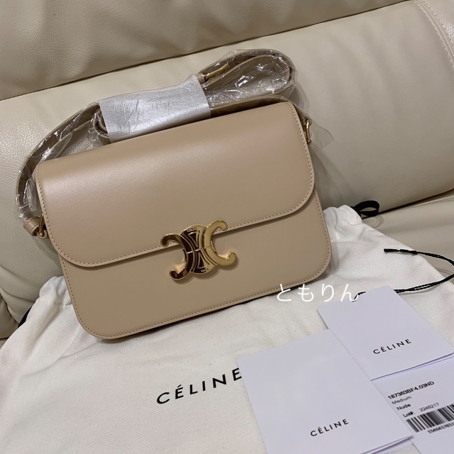 肌触りがいい celine - 新品未使用 セリーヌ トリオンフ ミディアム