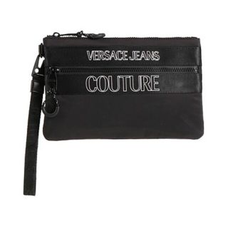 ヴェルサーチ(VERSACE)のVERSACE JEANS COUTURE ハンドバッグ クラッチバッグ 黒(セカンドバッグ/クラッチバッグ)