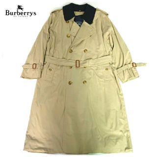 バーバリー(BURBERRY)の90S バーバリー 最高級コットンギャバライナー付きトレンチコート 40(トレンチコート)