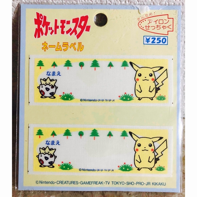 ポケモン(ポケモン)の新品　日本製　ポケモン　ネームラベル ハンドメイドのキッズ/ベビー(ネームタグ)の商品写真