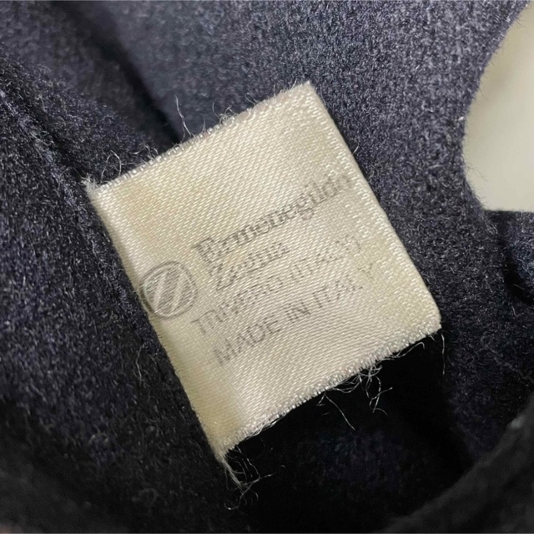 Ermenegildo Zegna(エルメネジルドゼニア)のエルメネジルド ゼニア ウールジャケット ネイビー イタリア製 古着 メンズのジャケット/アウター(ダッフルコート)の商品写真