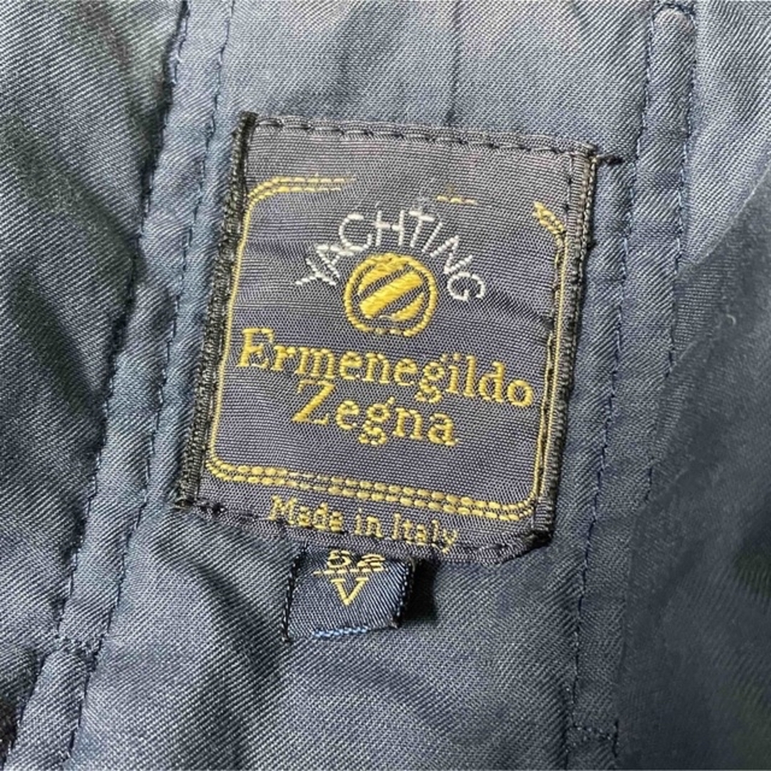 Ermenegildo Zegna(エルメネジルドゼニア)のエルメネジルド ゼニア ウールジャケット ネイビー イタリア製 古着 メンズのジャケット/アウター(ダッフルコート)の商品写真