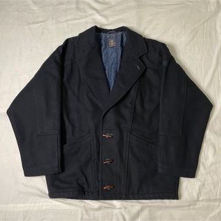 エルメネジルドゼニア(Ermenegildo Zegna)のエルメネジルド ゼニア ウールジャケット ネイビー イタリア製 古着(ダッフルコート)