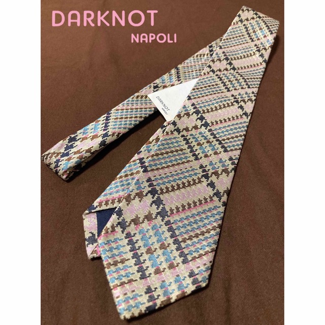 【新品•未使用】DARKNOT／ダークノット／ネクタイ／モザイク／チェック／希少