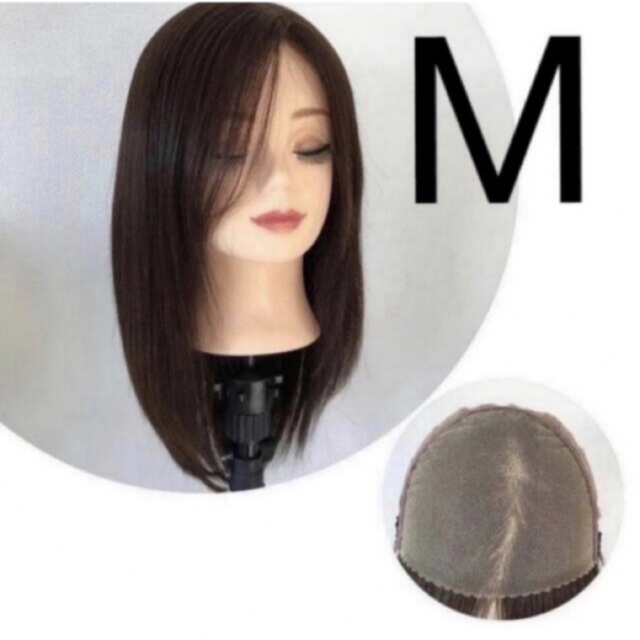レミー人毛100% レースフロント フルウィッグ ストレート の通販 by