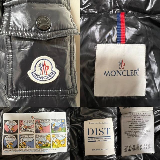 ☆新品・本物保証☆MONCLER BADYFUR ダウンジャケット 0 S 黒色
