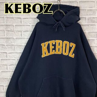 KEBOZ ケボズ パーカー センターロゴパイル刺繍オーバーサイズ 人気 