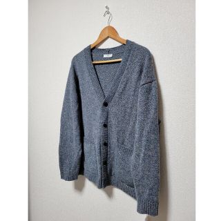 【ATON】WOOL MOULINE OVERSIZED CARDIGAN